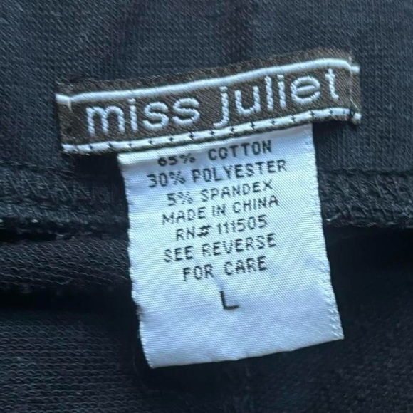 Y2K Studded Flare Cropped Low Rise Rhinestone Pants size L - Picture 5 of 6